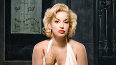 Woman Marilyn Monroe blondes models cosplay huge boobs Bianca 