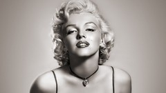 Woman Marilyn Monroe grayscale