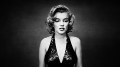 Woman Marilyn Monroe monochrome