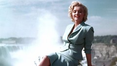 Woman Marilyn Monroe waterfalls