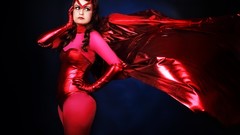 Woman marvel cosplay scarlet witch Wanda Maximoff