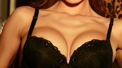 Woman masks models boobs Mike Dowson