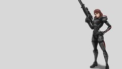 Woman mass effect 3 mass effect commander shepard artwork video 
