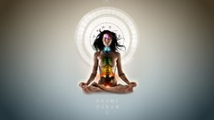 Woman meditation Symbols