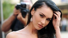 Woman Megan Fox Actress brunettes models black hair