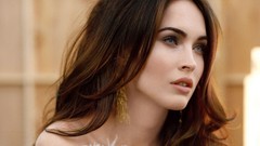 Woman Megan Fox Actress Tennessee blue eyes brunettes pale skin