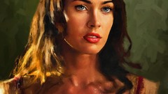 Woman Megan Fox artwork
