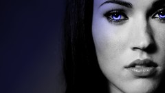 Woman Megan Fox fan art selective coloring