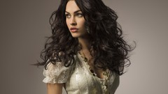 Woman Megan Fox Simple Background