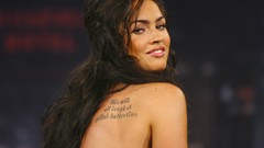 Woman Megan Fox tattoos