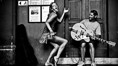 Woman Men monochrome