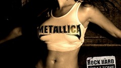Woman Metallica wet