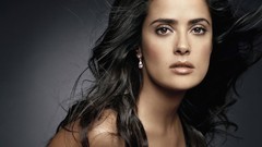 Woman Mexican Celebrity faces brunettes black hair salma hayek