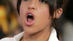 Woman Michelle Rodriguez Actress open mouth