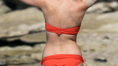 Woman miley cyrus bikini