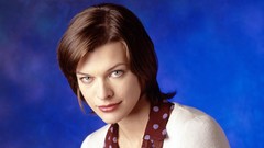 Woman Milla Jovovich Actress blue eyes brunettes