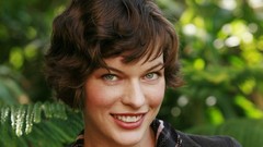 Woman Milla Jovovich Actress brunettes