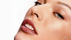 Woman Milla Jovovich faces Actress