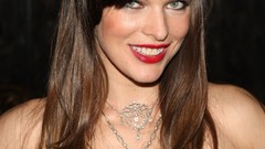 Woman Milla Jovovich smiling