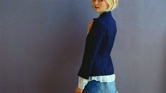 Woman mini Kirsten Dunst Actress blondes skirts short hair 