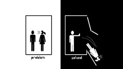 Woman minimalistic text misogyny