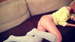 Woman models Aleksandr Mavrin