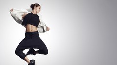 Woman models alex morgan