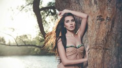 Woman models Alexandra