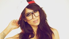 Woman models alie layus