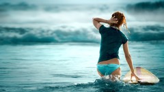 Woman models arms raised