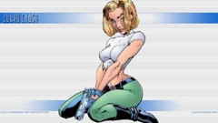 Woman models artwork