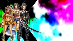 Woman models artwork