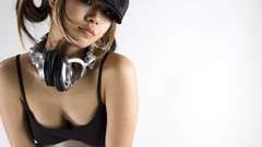 Woman models asians hats