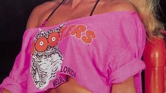 Woman models bikini 1992 Hooters
