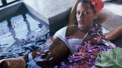 Woman models bikini Noemie Lenoir