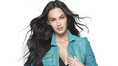 Woman models black hair