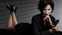 Woman models black hair girls aloud high heels Sarah Harding