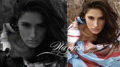 Woman models bollywood greyscale Nargis Fakhri