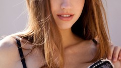 Woman models boobs Eufrat