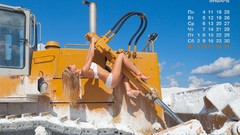 Woman models Calendar