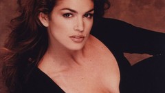 Woman models cleavage