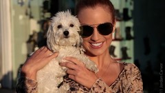 Woman models Dogs Jordan