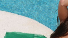 Woman models Eyefinity