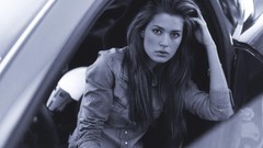 Woman models girls with cars