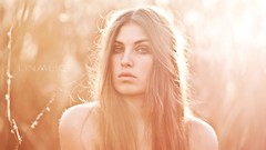 Woman models Hannah Biermann