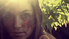 Woman models Hannah Biermann