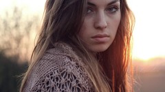 Woman models Hannah Biermann