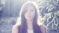 Woman models Hannah Biermann