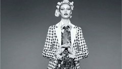 Woman models harlequin Diana Moldovan