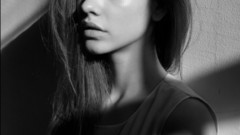 Woman models hungary grayscale